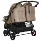 Preview: Geschwisterwagen Taupe Stahl