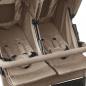 Preview: Geschwisterwagen Taupe Stahl