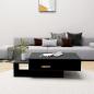 Preview: Couchtisch Schwarz 105x55x32 cm Holzwerkstoff