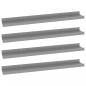 Preview: Wandregale 4 Stk. Grau 60x9x3 cm