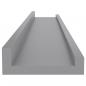Preview: Wandregale 4 Stk. Grau 60x9x3 cm