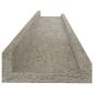 Preview: Wandregale 2 Stk. Betongrau 60x9x3 cm