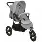 Preview: ARDEBO.de - Kinderwagen Hellgrau Stahl