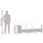 Preview: 3-Sitzer-Gartensofa mit Kissen Grau Poly Rattan