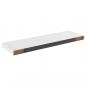 Preview: Schweberegal Eichen-Optik und Weiß 80x23,5x3,8 cm MDF