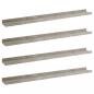Preview: Wandregale 4 Stk. Betongrau 80x9x3 cm