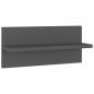 Preview: Wandregale 4 Stk. Grau 40x11,5x18 cm Holzwerkstoff