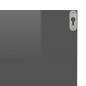 Preview: Wandregale 4 Stk. Hochglanz-Grau 40x11,5x18 cm