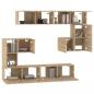 Preview: TV-Wandschrank Sonoma-Eiche Holzwerkstoff