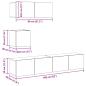 Preview: 4-tlg. TV-Schrank-Set Betongrau Holzwerkstoff