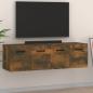 Preview: ARDEBO.de - Wandschränke 2 Stk. Räuchereiche 80x35x36,5 cm Holzwerkstoff