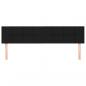 Preview: Kopfteile 2 Stk. Schwarz 90x5x78/88 cm Stoff
