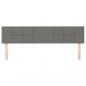 Preview: Kopfteile 2 Stk. Dunkelgrau 100x5x78/88 cm Stoff
