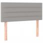 Preview: Kopfteil Hellgrau 100x5x78/88 cm Stoff