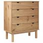 Preview: Schubladenschrank OTTA 76,5x39,5x90 cm Massivholz