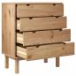 Preview: Schubladenschrank OTTA 76,5x39,5x90 cm Massivholz