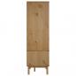 Preview: Kleiderschrank OTTA Braun&Grau 76,5x53x172 cm Massivholz Kiefer