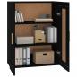 Preview: Wandschrank Schwarz 69,5x32,5x90 cm Holzwerkstoff