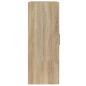Preview: ARDEBO.de - Wandschrank Sonoma-Eiche 69,5x32,5x90 cm Holzwerkstoff