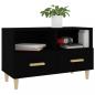 Preview: TV-Schrank Schwarz 80x36x50 cm Holzwerkstoff