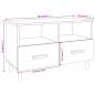 Preview: TV-Schrank Schwarz 80x36x50 cm Holzwerkstoff