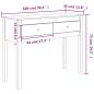 Preview: Konsolentisch 100x35x75 cm Massivholz Kiefer