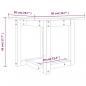 Preview: Couchtisch Honigbraun 50x50x45 cm Massivholz Kiefer