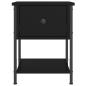 Preview: Nachttische 2 Stk. Schwarz 34x35,5x45 cm Holzwerkstoff