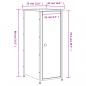Preview: Nachttisch Braun Eichen-Optik 32x42x80 cm Holzwerkstoff