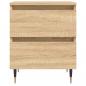 Preview: Nachttische 2 Stk. Sonoma-Eiche 40x35x50 cm Holzwerkstoff