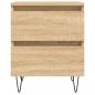 Preview: Nachttisch Sonoma-Eiche 40x35x50 cm Holzwerkstoff