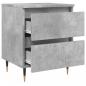 Preview: Nachttische 2 Stk. Betongrau 40x35x50 cm Holzwerkstoff