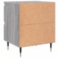 Preview: Nachttische 2 Stk. Grau Sonoma 40x35x50 cm Holzwerkstoff