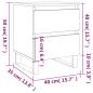 Preview: Nachttische 2 Stk. Betongrau 40x35x50 cm Holzwerkstoff