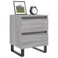 Preview: Nachttische 2 Stk. Grau Sonoma 40x35x50 cm Holzwerkstoff