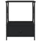 Preview: Nachttisch Schwarz 50x41x65 cm Holzwerkstoff