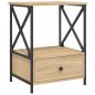 Preview: ARDEBO.de - Nachttisch Sonoma-Eiche 50x41x65 cm Holzwerkstoff