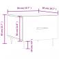 Preview: Couchtisch Betongrau 50x50x40 cm Holzwerkstoff