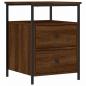 Preview: Nachttisch Braun Eichen-Optik 44x45x60 cm Holzwerkstoff