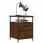 Preview: Nachttisch Braun Eichen-Optik 44x45x60 cm Holzwerkstoff