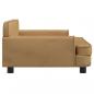 Preview: Hundebett Braun 90x53x30 cm Samt