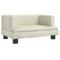 Preview: Hundebett Creme 60x40x30 cm Samt