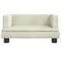 Preview: Hundebett Creme 60x40x30 cm Samt