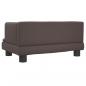 Preview: Hundebett Braun 60x40x30 cm Kunstleder