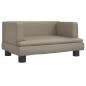 Preview: Hundebett Cappuccino-Braun 60x40x30 cm Kunstleder