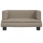 Preview: Hundebett Cappuccino-Braun 60x40x30 cm Kunstleder