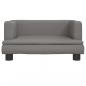 Preview: Hundebett Grau 60x40x30 cm Kunstleder