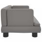 Preview: Hundebett Grau 60x40x30 cm Kunstleder