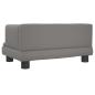 Preview: Hundebett Grau 60x40x30 cm Kunstleder