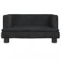 Preview: Hundebett Schwarz 60x40x30 cm Samt